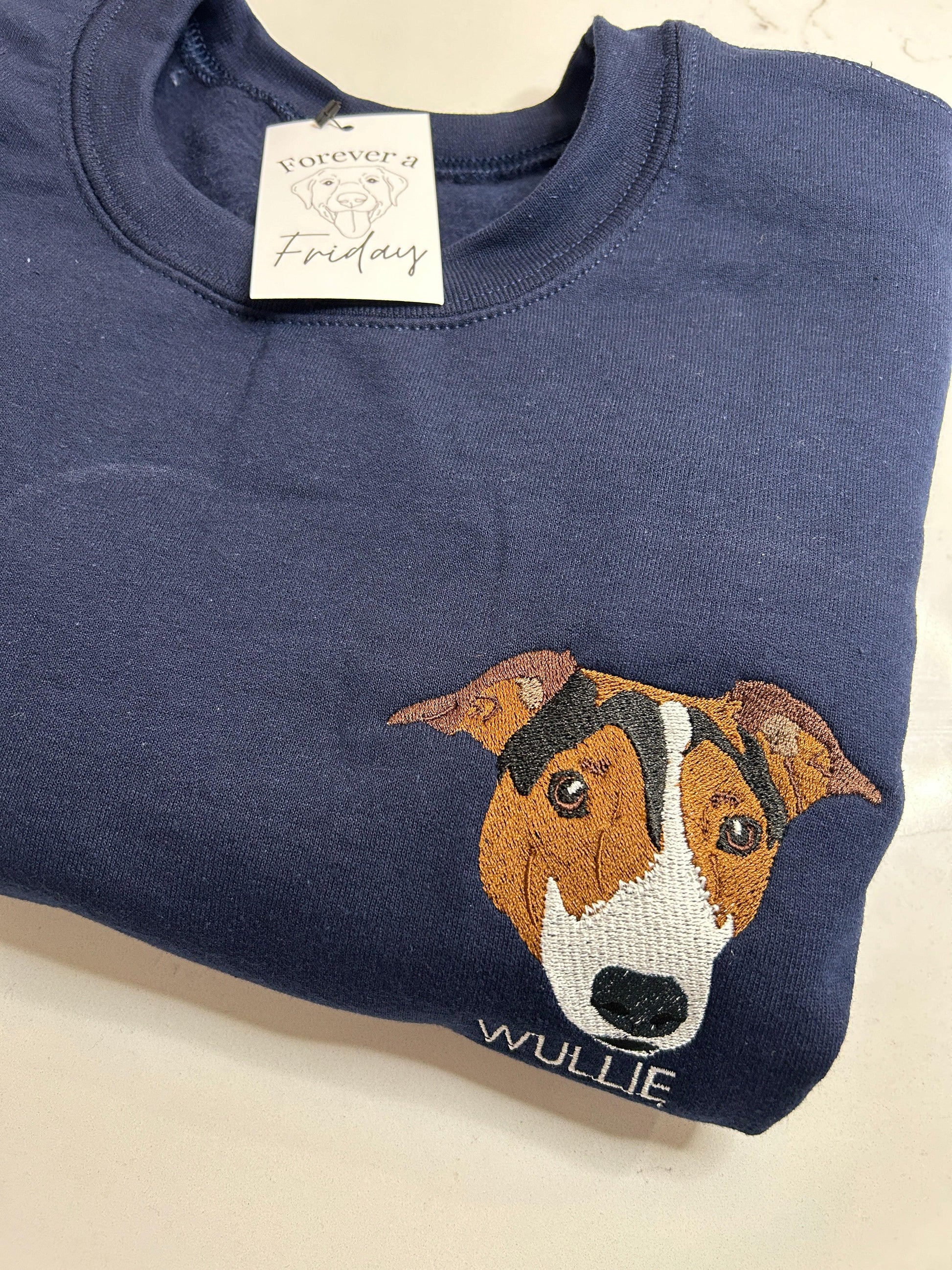 Embroidered Pet Portrait Sweater - Forever a Friday